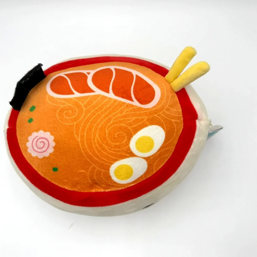 SQUISHMALLOWS NWT Raisy Ramen Bowl Plush Foodie‎ Stuffed Animal Snack Tags Crew
